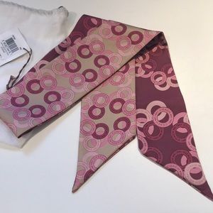 Coach Silk Ponytail Scarf